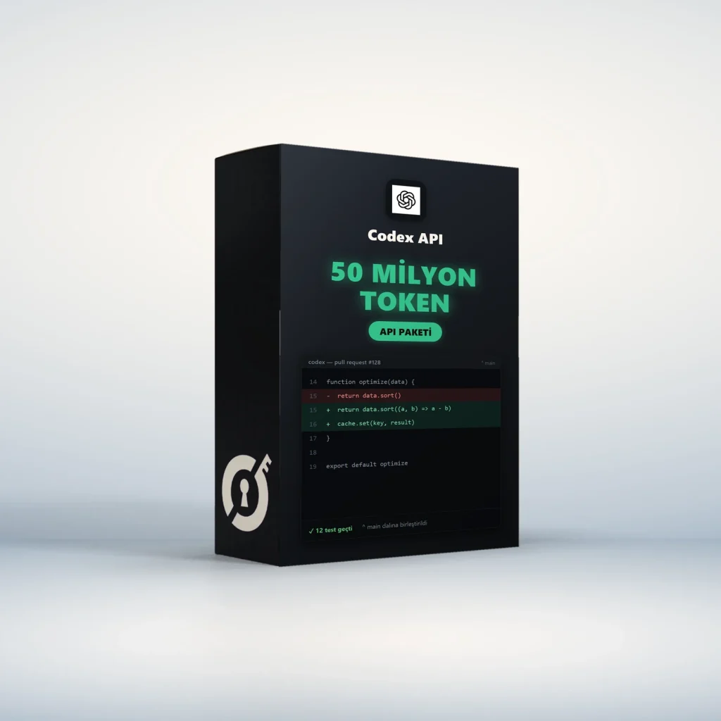 ChatGPT Codex API - 50 Milyon Token